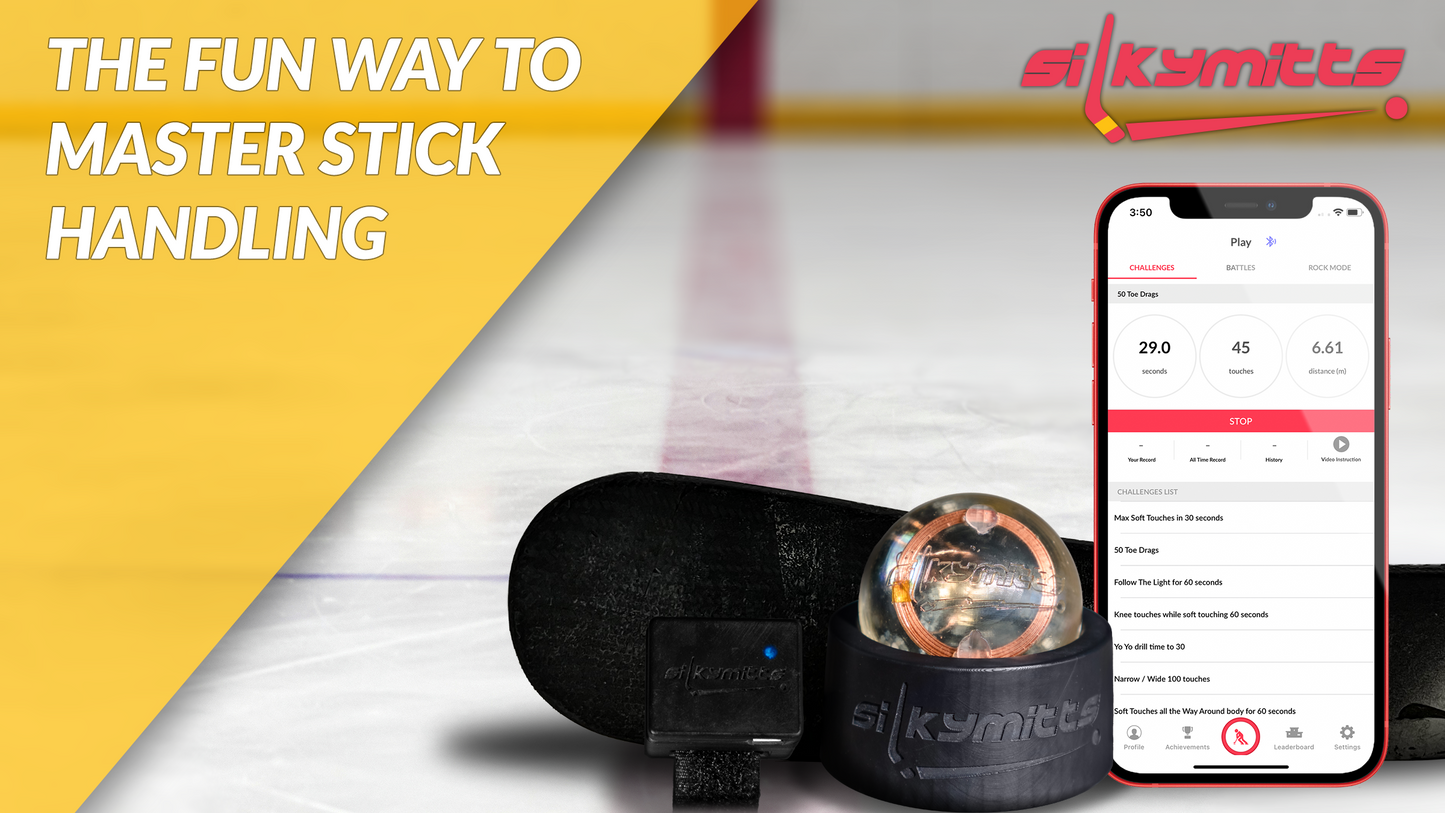 Silkymitts Smart Hockey Ball and Stick Sensor